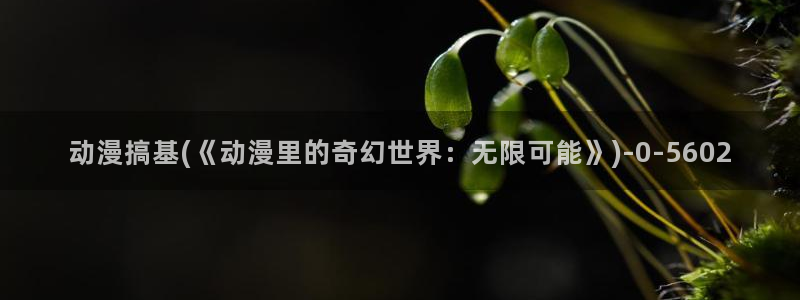 动漫av:动漫搞基(《动漫里的奇幻世界:无限可能》)